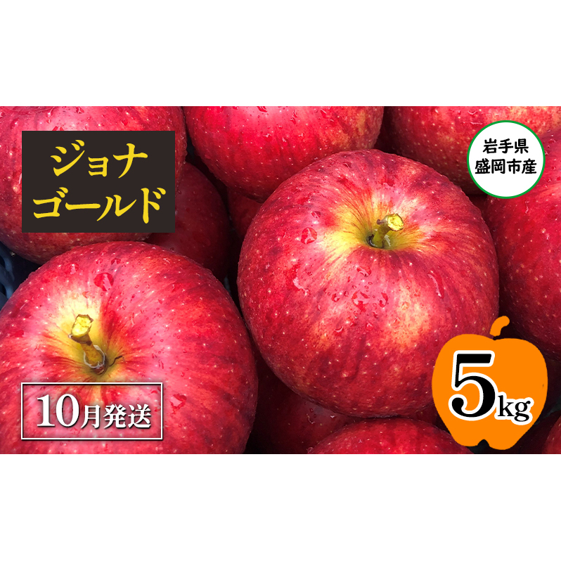 【10月発送】盛岡市産 田村ふぁーむ 家庭用 ジョナゴールド5kg（14～20玉）