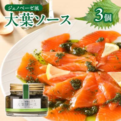ふるさと納税 大分市 ジェノベーゼ風大葉ソース 3個セット_K01010
