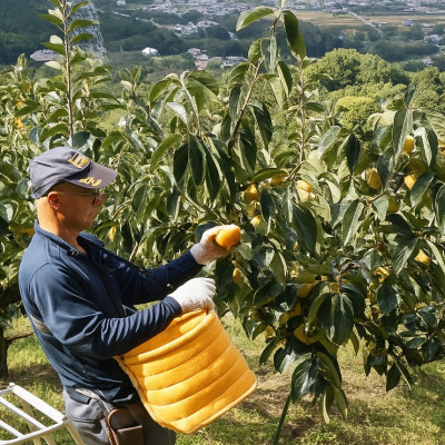 柿【先行受付】柳フルーツ園 富有柿 約4kg L/2Lサイズのみ 箱入り お供えや贈答品にも!
