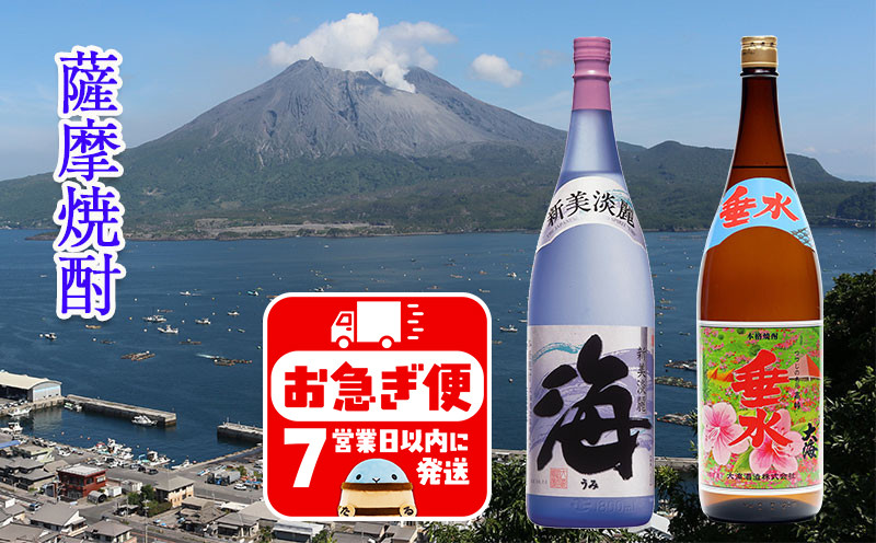 
B2-25177／大海酒造 海 垂水ラベル　1800ml　2本
