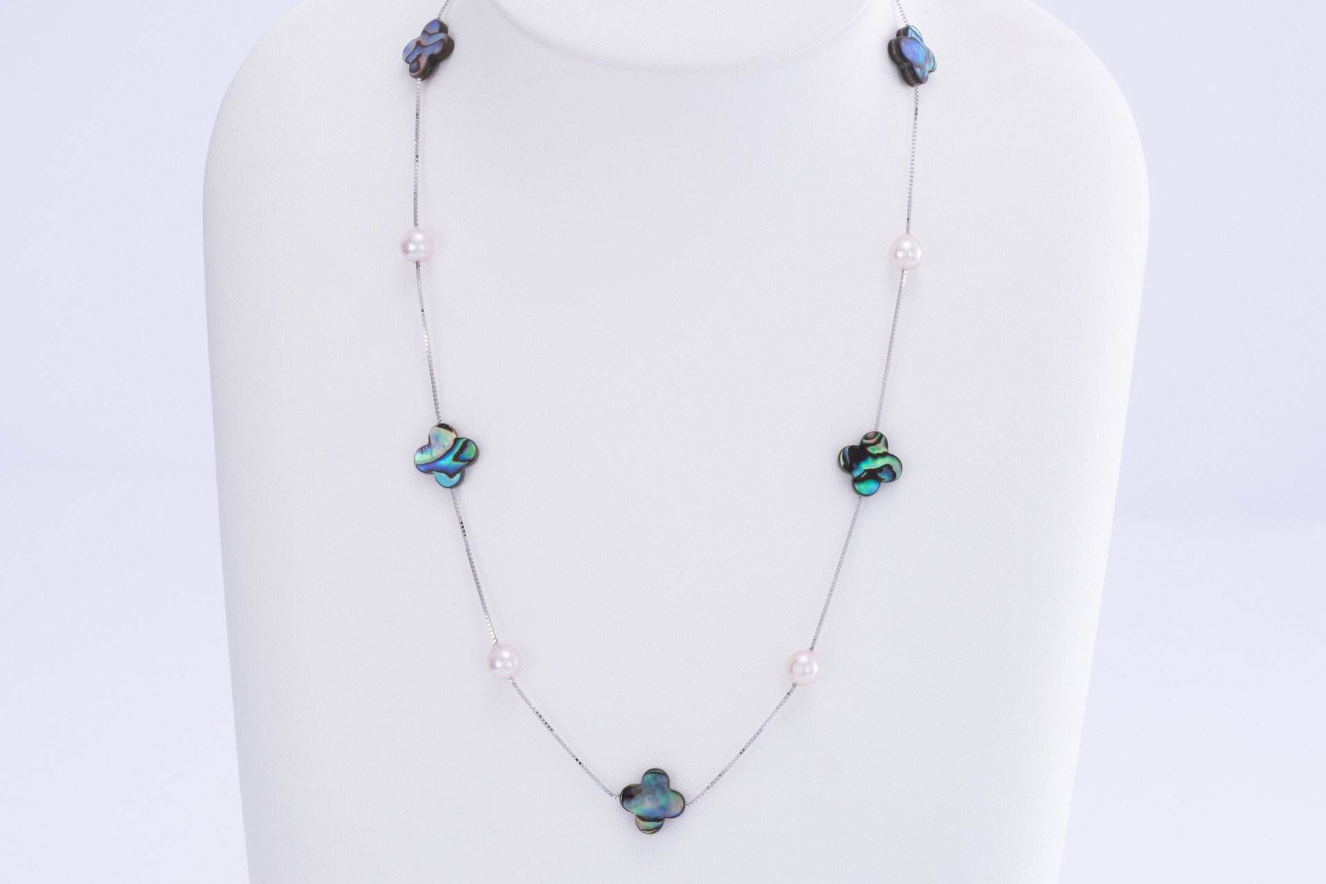 
            O-48アコヤ真珠＆アワビ貝 ネックレス
          