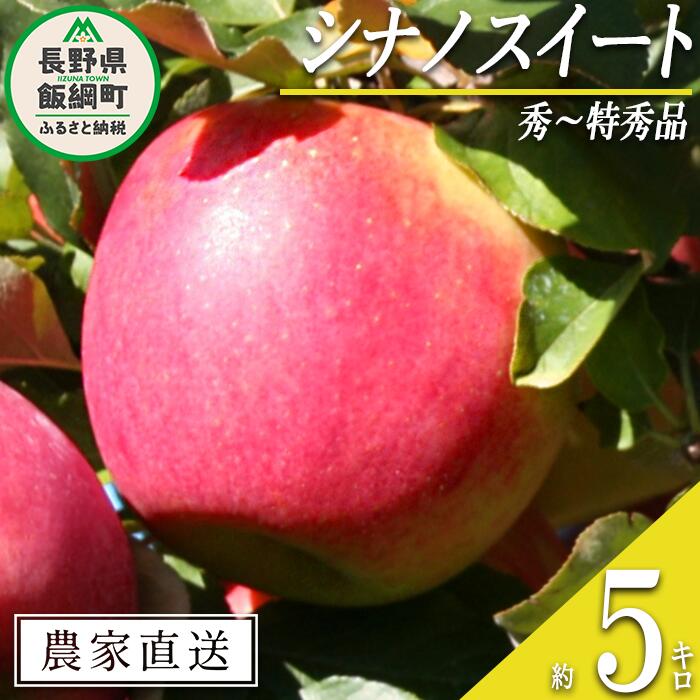 【ふるさと納税】 りんご シナノスイート 秀 〜 特秀 5kg 関農園 沖縄県への配送不可 エコファーマー認定 令和7年度収穫分 長野県 飯綱町 〔 信州 果物 フルーツ リンゴ 林檎 長野 15000円 予約 農家直送 〕発送時期：2025年10月上旬〜2025年10月下旬