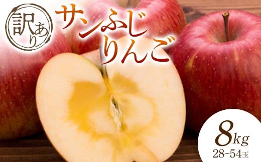 【2026年発送 先行予約】訳あり サンふじりんご 8kg 28～54玉  りんご リンゴ 林檎 デザート フルーツ 果物 くだもの 果実 食品 山形県 FSY-0695