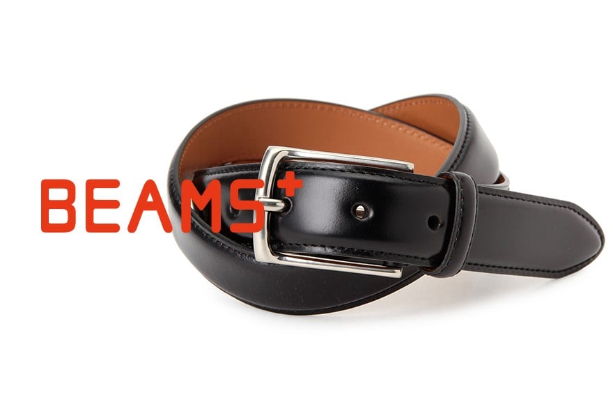 
                  【BEAMS PLUS】コードバンベルト〈ブラック〉| 馬革 レザー 紳士 男性 ベルト コードバン ビジネス カジュアル 上品 シンプル 黒 ギフト 贈答 贈り物
                