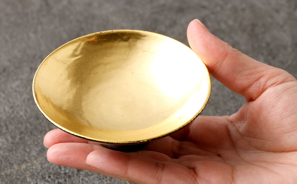梅花の宴の盃 金箔