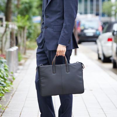 ふるさと納税 豊岡市 豊岡鞄 L.E.D BITES HORSE ブリーフケース B122T ブラック