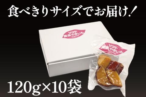 ソフト黄金 やきいも 1200g (120g×10) 1.2㎏ やきいも さつまいも 薩摩芋 サツマイモ シルクスイート 時短調理 簡単調理 時短 常温保存 防災食 備蓄品 常温 常温保存