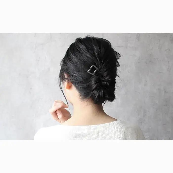 まるでジュエリー☆かんざし　Basic Square　シルバー