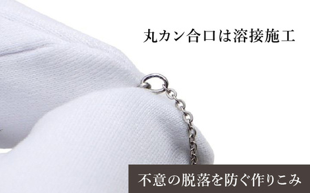 天然 ダイヤ 0.03ct チタンネックレス/BRD132/女性向/直径Φ2mmダイヤ石留 【チェーンの長さ：42cm】 幅1.15mmあずき小判チタンチェーン チタン製 日本製 【ネックレス チタン