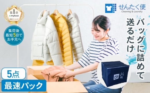 宅配クリーニングのせんたく便 衣類のクリーニング 最速5点パック クリーニング 5点 宅配 サービス 冬物 夏物 衣類 ふるさと納税 ふるさと納税クリーニング