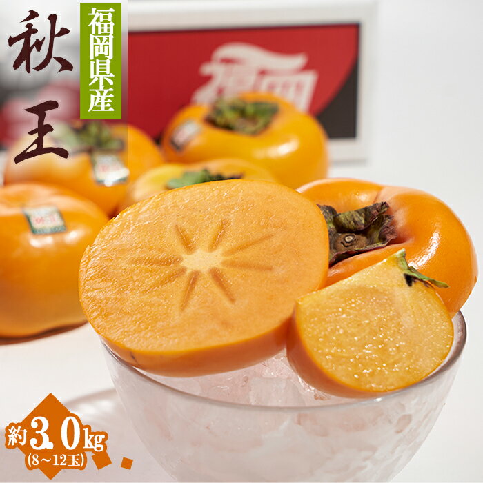 【ふるさと納税】 福岡限定 ブランド柿 秋王 あきおう 約3kg 柿 かき 旬 フルーツ 果物 福岡 赤村 4A19