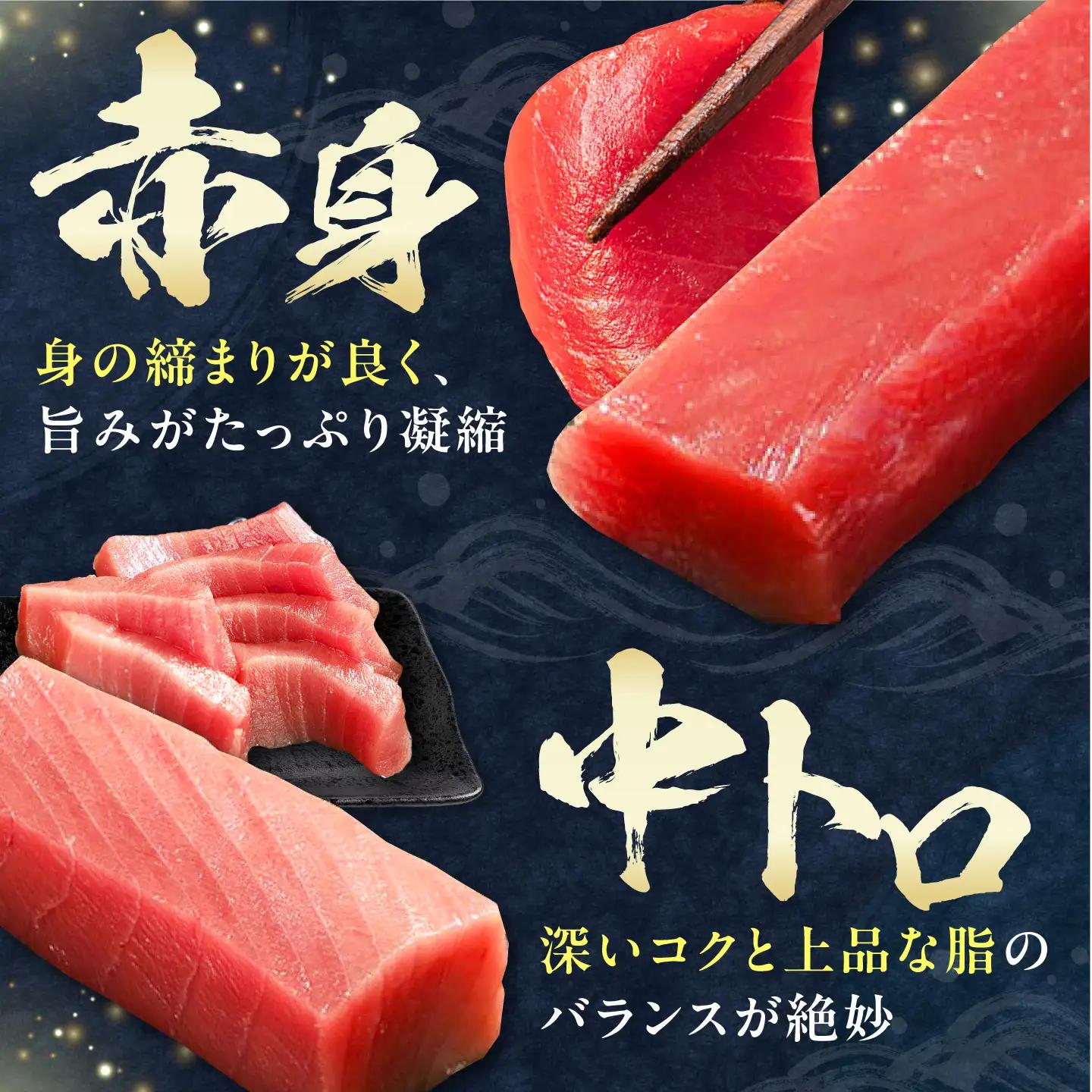 【1週間以内発送】対馬産 本マグロ 3種 計450g 赤身 中トロ ネギトロ [WAH002]  まぐろ 刺身 本マグロ スピード発送 最速発送 最短発送