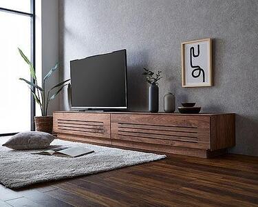 【開梱設置】テレビ台 ルーチェ 無垢 ウォールナット 幅254-304cm TV テレビボード TV台 TVボード ローボード 家具