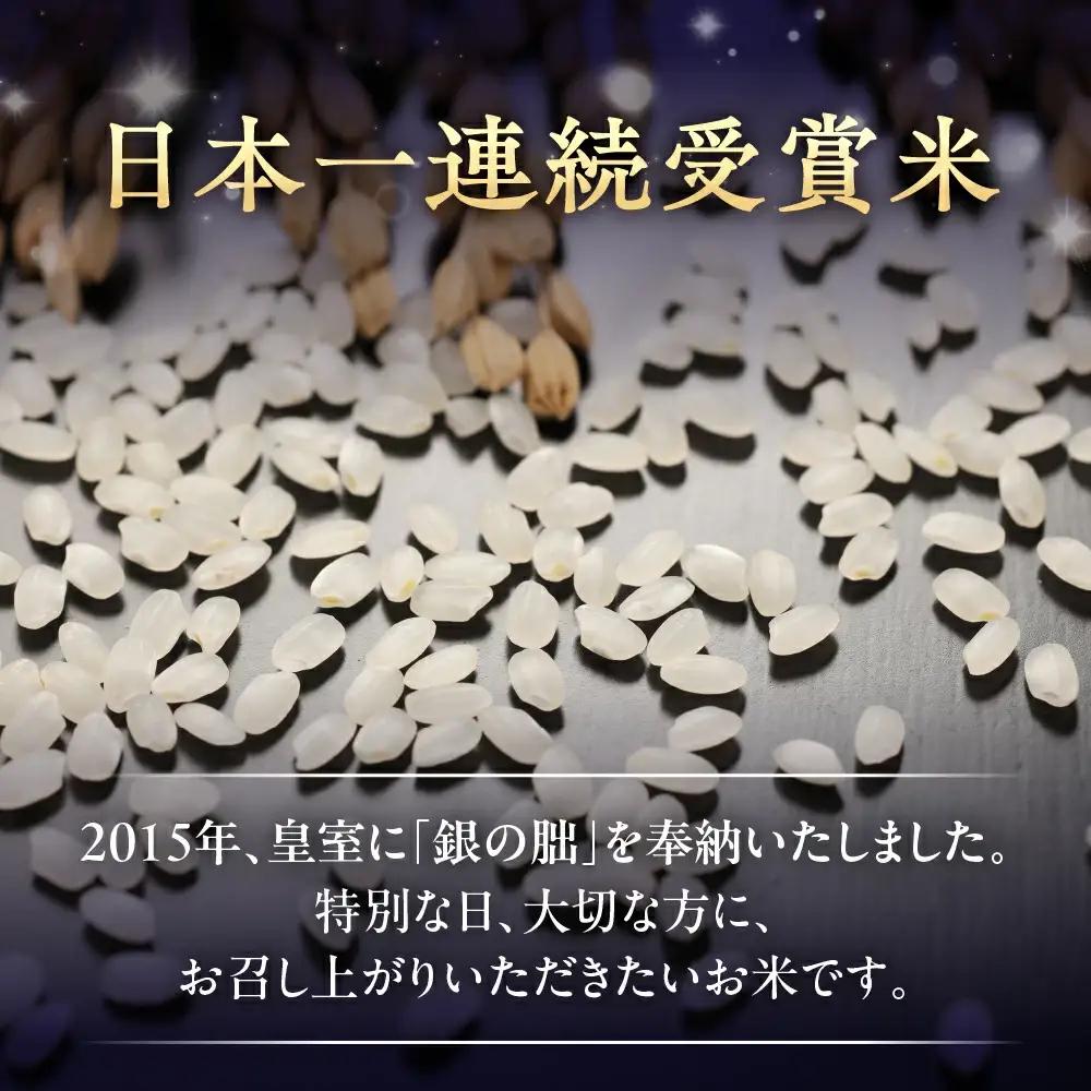 新米予約受付【定期便】【2026年11月から】3kg×6回【2026年産米】銀の朏≪テレビで紹介!!幻の米≫【13-28】