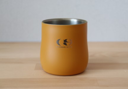 Outdoorscene 18-8ステンレス二重構造タンブラー イエロー
