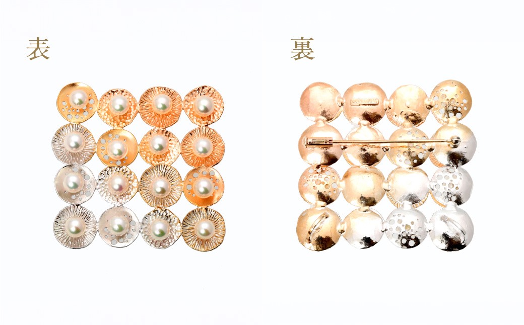 【限定1点】あこや真珠 (5.5－6mm珠) 2WAYシルバーデザインブローチ ペンダントトップ兼用