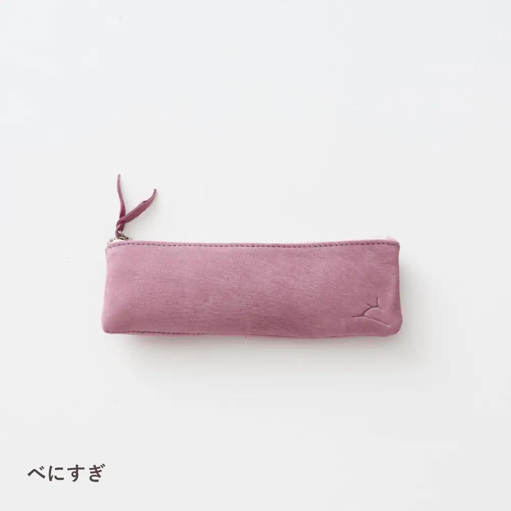 ENISICA エニシカ ジビエ鹿革 カクシカ ペンケース 紅杉（べにすぎ）