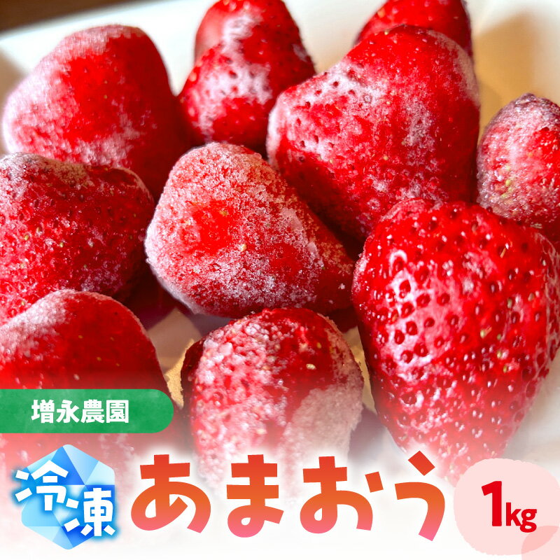 【ふるさと納税】【増永農園】 冷凍あまおう 1kg 国産 冷凍いちご 美味しい 冷凍 イチゴ 1キロ スイーツ作り 冷凍フルーツ 福岡県 八女市