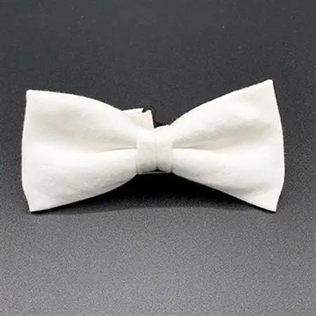 クラバットユキジ製　デニム蝶ネクタイ(オフホワイト)_装飾品・工芸品 ネクタイ・ベルト 服飾小物 _【1095859】
