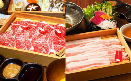 特選しまね和牛・奥出雲ポークしゃぶしゃぶセット(しまね和牛肩ロース350g・奥出雲ポークロース150g・バラ150g) 島根県松江市/株式会社かがり陽[ALGP003] しゃぶしゃぶ しゃぶしゃぶ し