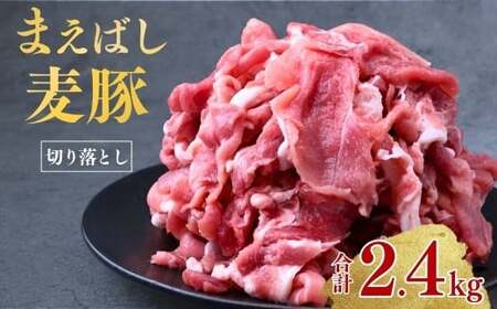まえばし麦豚 満喫セット 切り落とし 計2.4kg 麦豚