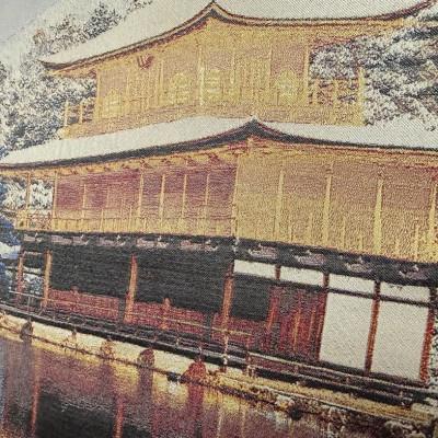 ふるさと納税 与謝野町 写真織絵画(金閣寺) シルク100% 大切な人への贈り物にも【京都府与謝野町】 |  | 01