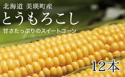 【先行予約】とうもろこし (黄12本) スイートコーン<令和7年産 >美瑛選果 | とうもろこし コーン とうきび 野菜 ベジタブル 産地直送 送料無料 北海道 道産  [012-171]