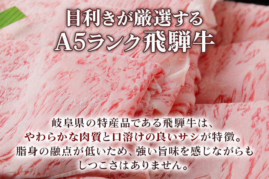 [A5等級] 飛騨牛ロースすき焼き・しゃぶしゃぶ用600g [0842]