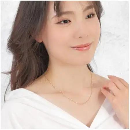 【MITURE】【ジュエリー】K18 screw/スクリュー 1.5mmネックレス【配送不可地域：離島・沖縄県】【1652431】