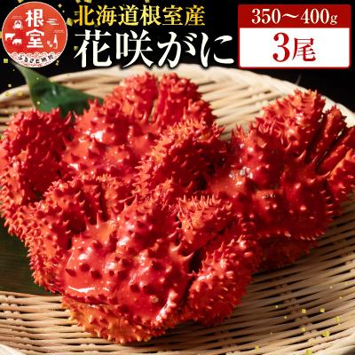 ふるさと納税 根室市 【北海道根室産】花咲かに350〜400g×3尾 G-19001