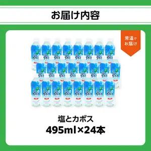 塩とカボス　495ｍｌ×24本 I02059