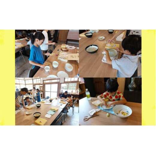 【平日限定】2名様分 親子で体験！有田焼シール転写体験チケット 【 幸楽窯 / YUIKA Lab 】 夏休み 工作 自由研究 陶芸 趣味 転写 シール 有田焼 体験 V35-4_イメージ2