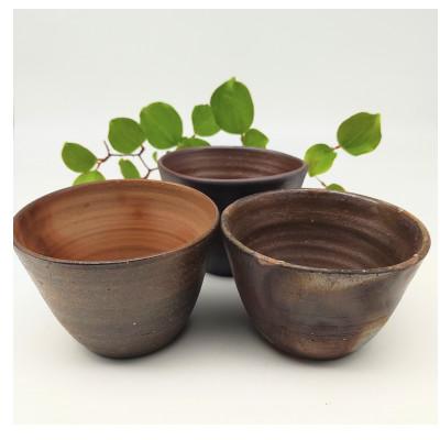 ふるさと納税 備前市 備前焼フリーポット3個セット(登り窯)