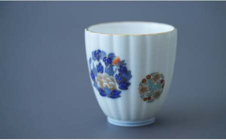 有田焼 金ミル花丸紋・二人用 茶器 セット【香蘭社】食器 うつわ 器 日本茶 緑茶 結婚祝い 縁起柄 吉祥文 ティータイム ab012