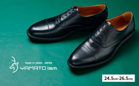 YAMATOism ヤマトイズム 牛革ビジネスシューズ 紳士靴 YAP1000（ブラック）【ファッション・靴・シューズ・革製品・革靴】 メンズ 男性 履き心地 日本製 イタリアンレザー 柔らか しっとり 手触り 光沢 耐久性 3E 24.5cm