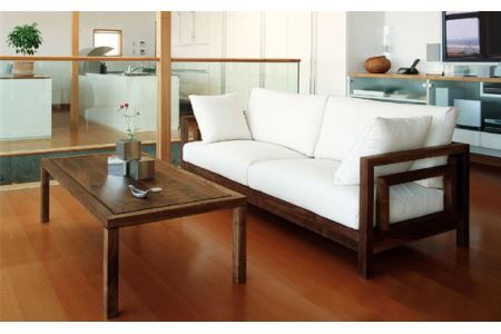 No.822-06 （レッドオーク）AUTHENTICITY SOFA C PU（パープル）