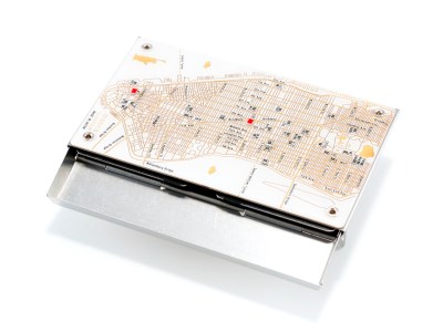 基板アート　名刺入れ【シルバーメタル】【大阪府吹田市】