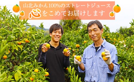 山北みかんジュース720ml2本 - 果汁100％ 高知県産 ブランドみかん 温州みかん ストレートジュース 果物 フルーツ 柑橘 オレンジ yk-0009