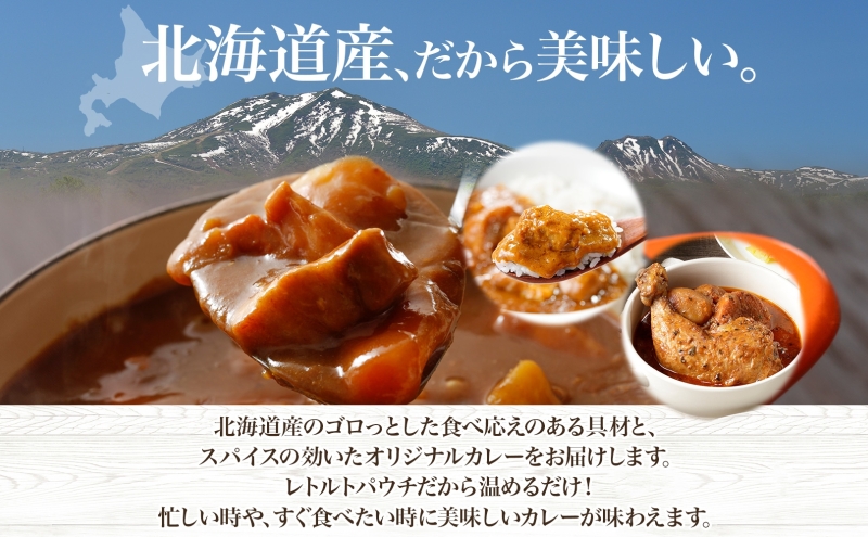 倶知安 チキンレッグスープカレー 計5個 中辛 北海道 レトルト 食品 丸ごと チキンカレー スープカレー 野菜 じゃがいも 鶏 チキン お取り寄せ グルメ 
