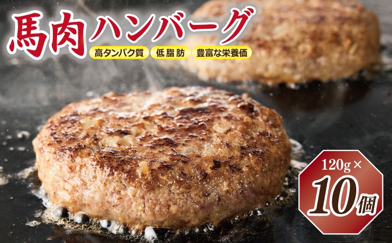 005A658 桜文 馬肉ハンバーグ 総量1.2kg（120g×10個） 個包装