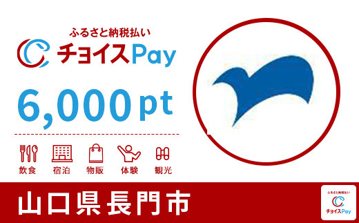 
長門市チョイスPay 6,000pt（1pt＝1円）【会員限定のお礼の品】
