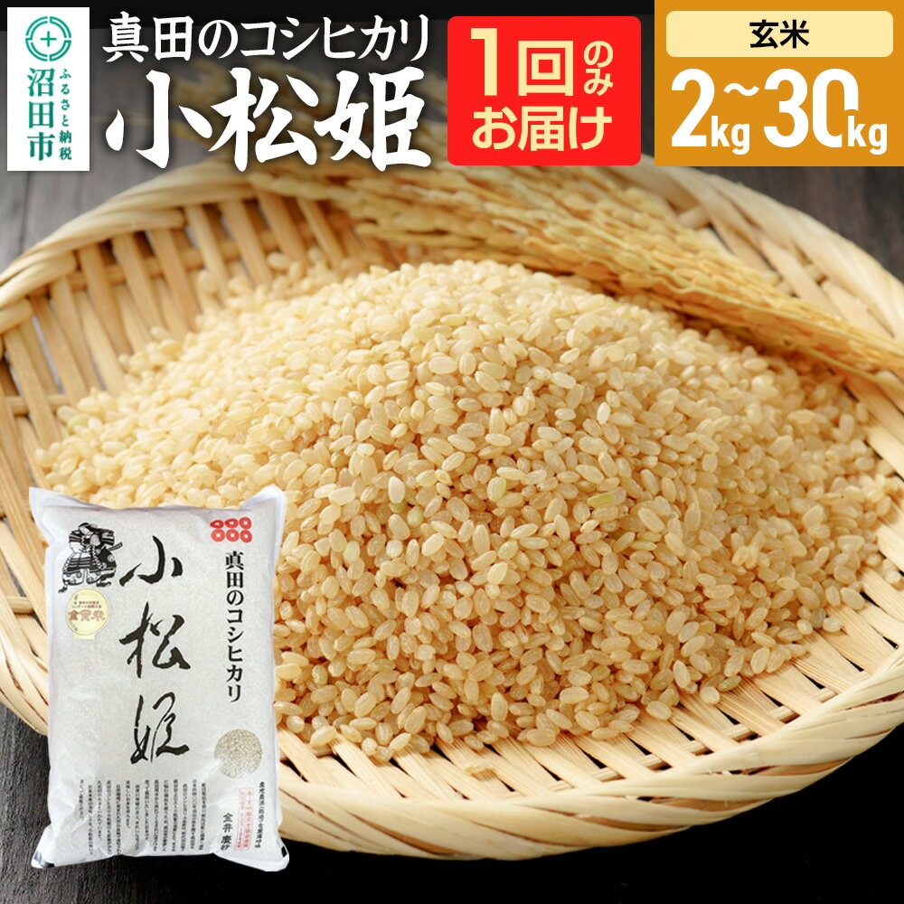 【ふるさと納税】《kg数選べる》令和7年産 新米受付 真田のコシヒカリ小松姫 玄米 金井農園