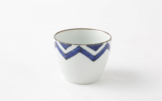 【波佐見焼】陶器 染シリーズそばちょこ 4個セット 直径8.5cm×H6.7cm【山下陶苑】[OAP041] / 食器 そば猪口 お猪口 そうめん めんつゆ 陶器 陶磁器 つゆ入れ皿 食器セット 和柄