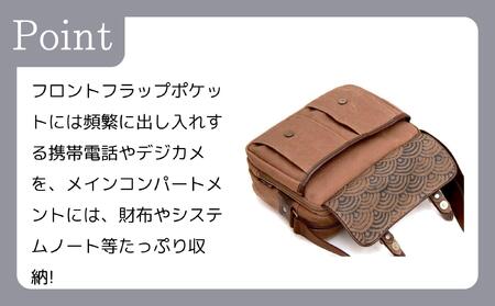 【creareきき】多機能ポケットショルダーバッグ KS-3157 [ 京都 バッグブランド 多機能コンパクト 帆布バッグ 男女兼用 おしゃれ 人気 おすすめ 鞄 バッグ 天然素材 ギフト プレゼント