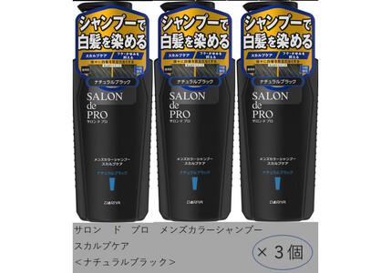 ダリヤ　サロン ド プロ　メンズカラーシャンプー＆カラートリートメント＜ナチュラルブラック＞各3個セット