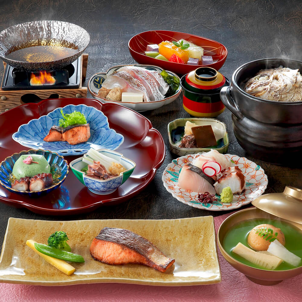 【ふるさと納税】グランドニッコー淡路 日本料理”あわみ”淡路七福神会席（2名様1組） お食事券 ペアチケット