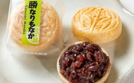 菓子 福山城築城400年記念菓「勝なりもなか」 (12個) 菓子 お取り寄せ あんこ ギフト 手作り 広島県福山市/株式会社三河屋菓子 [BADJ001]