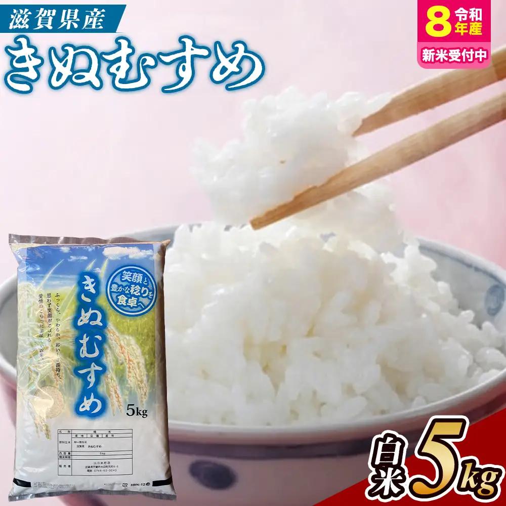 【令和8年産 新米 先行予約】近江米きぬむすめ5kg（精米）※2026年9月～発送