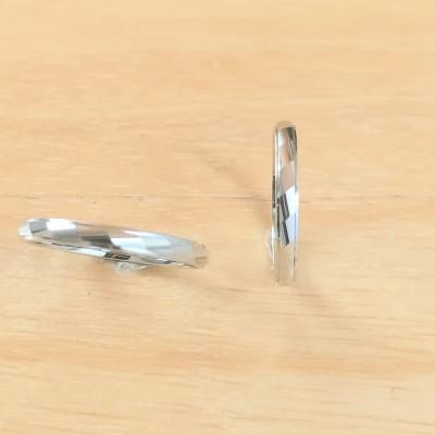 ふるさと納税 戸田市 銀製指輪(シルバー925)ウェーブ2本セット 鍛造製法