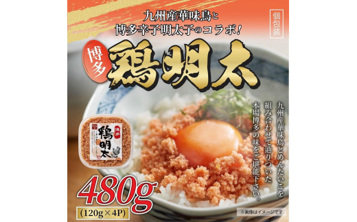 
博多 鶏明太 480g ( 120g × 4パック ) 【めんたい 明太子 パスタ チャーハン グラタン アヒージョ 化粧箱 贈答 ギフト プレゼント 福岡県 筑前町 送料無料 AR013】
